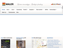 Tablet Screenshot of maler.fi